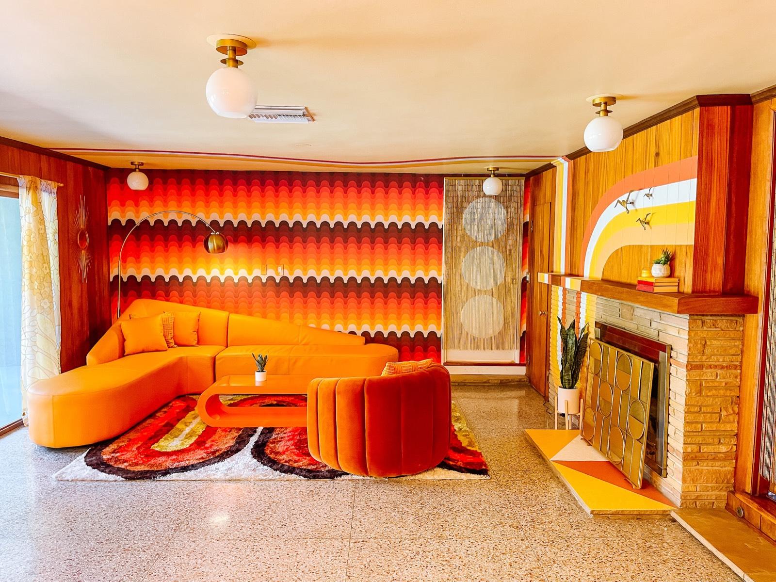 LP's Colorful 70's Retro Home — photo 1